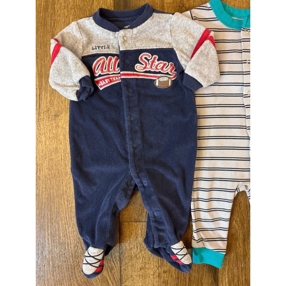 Carters Baby Boy 6 Months Footed Sleepers Pajamas Outfits Clothes‎ Lot Bundle